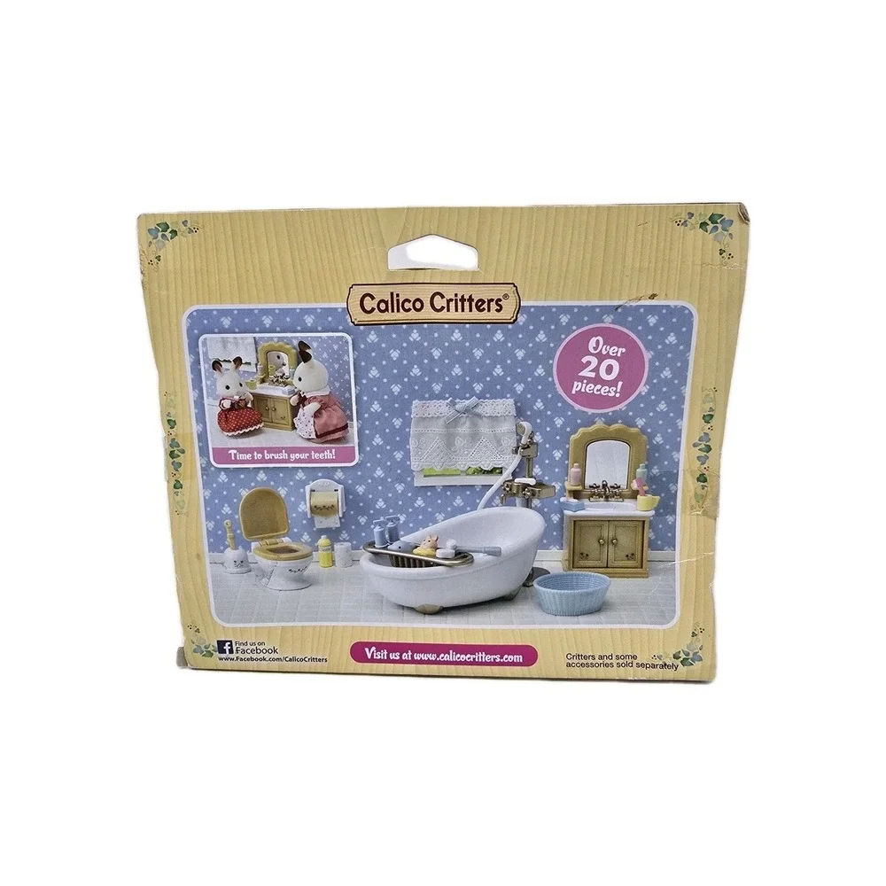 CALICO CRITTERS #CC1748 Country Bathroom Set - Complete